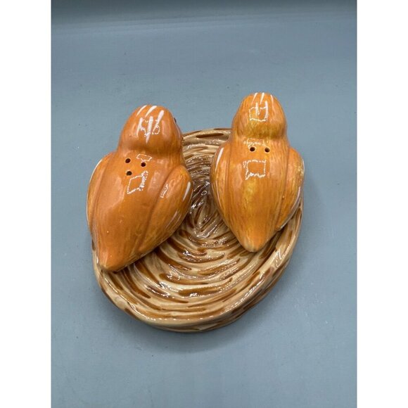 Essential Home Ceramic Bird Salt‎ & Pepper Shakers Nest - Picture 4 of 6